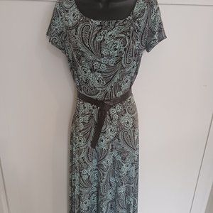 Perceptions Sea Foam Paisley Dress